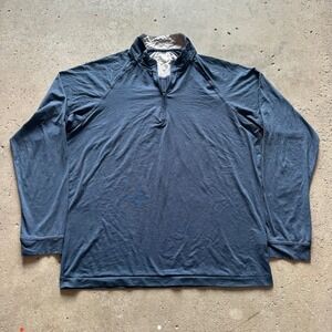 Johnnie-O Freeborne Quarter Zip Pullover Mens Size M Wake Navy Blue JMKO3620